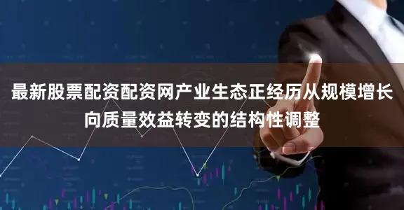 最新股票配资配资网产业生态正经历从规模增长向质量效益转变的结构性调整