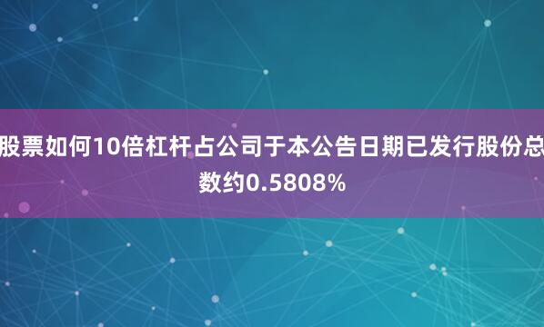 股票如何10倍杠杆占公司于本公告日期已发行股份总数约0.5808%
